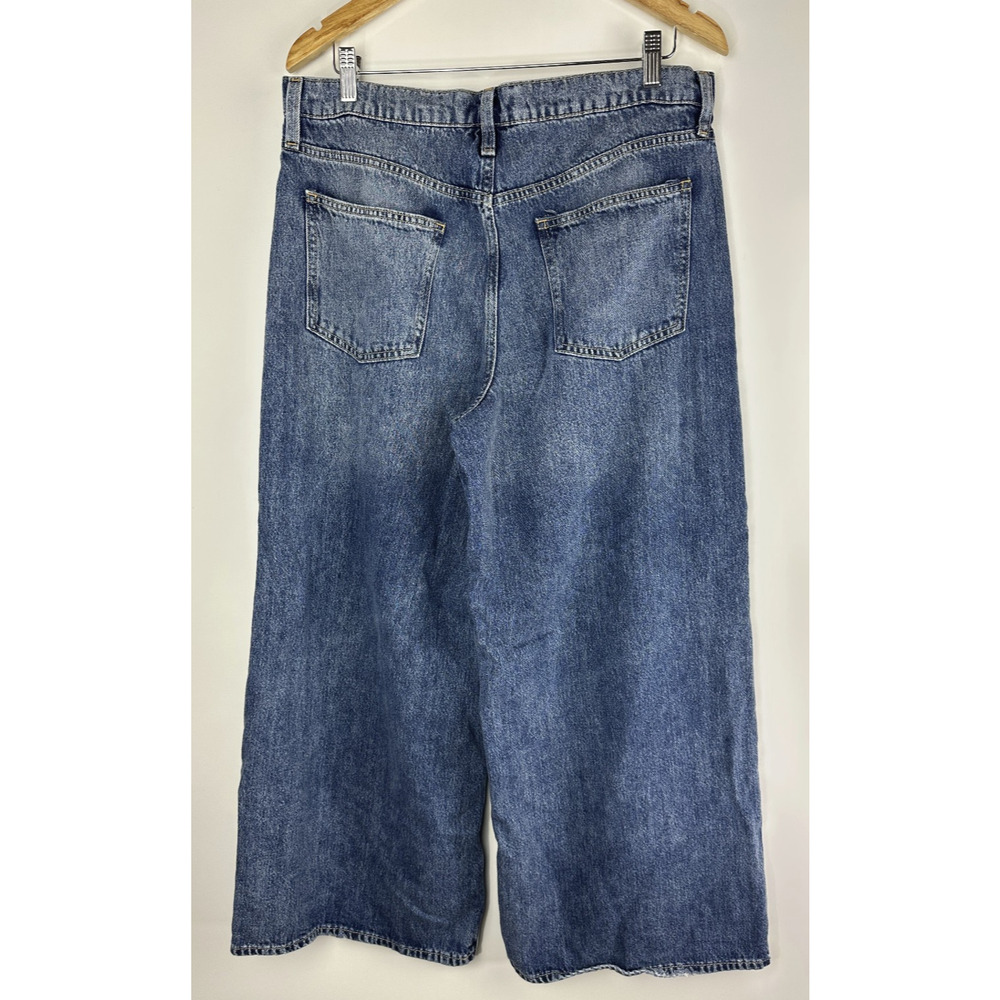 Gap Denim Baggy Wide Leg Dani Jeans 90's Grunge Women's 12/31s 12 31 Short 2025 - Picture 7 of 11